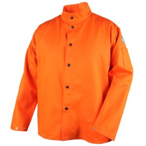 Black Stallion TruGuard 200 FR Cotton Welding Jacket, Orange - FO9-30C