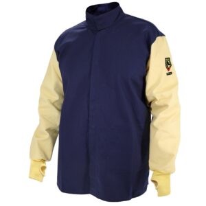 Black Stallion Arc-Rated Aramid & FR Cotton Hybrid Welding Jacket - JH3025-NY